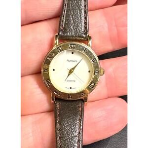 Women's 25mm Gold Tone Rumours Watch, MOP Face, Roman Numeral Dial